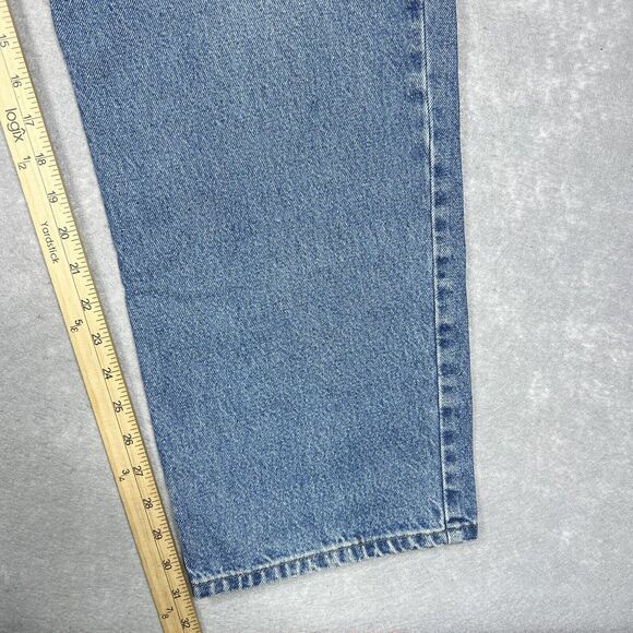 LL Bean Jeans Mens 40x31 Blue Relaxed Straight Adjustable Comfort Waist Denim - Picture 7 of 10